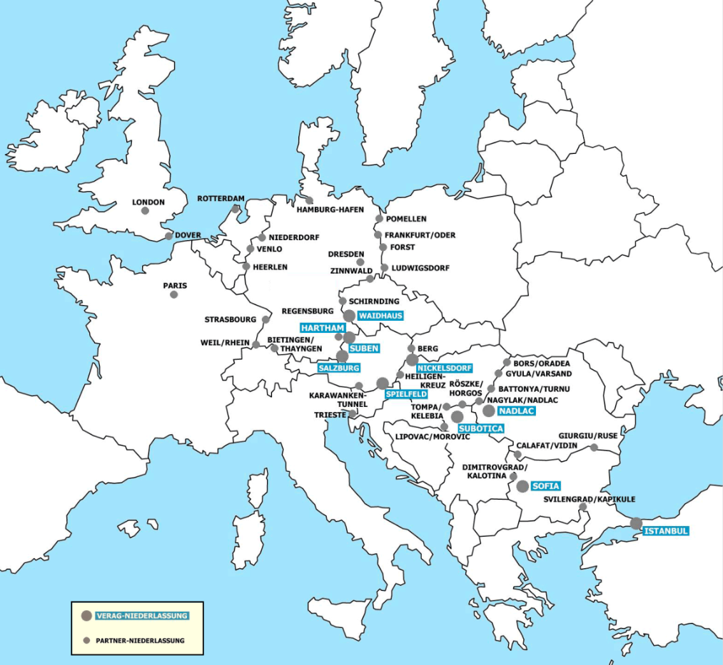 VERAG Spedition AG - Hauptsitz Österreich - Suben